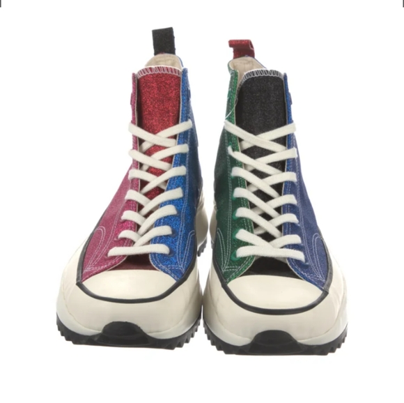 🆕CONVERSE x J.W. ANDERSON Run Star Hi Glitter Sneakers Size 12 /Womens 13.5 - Picture 5 of 11